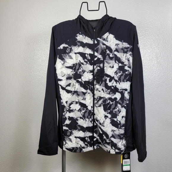 Under Armour ColdGear Reactor Jacket - Black And White Pattern - Picture 1 of 11